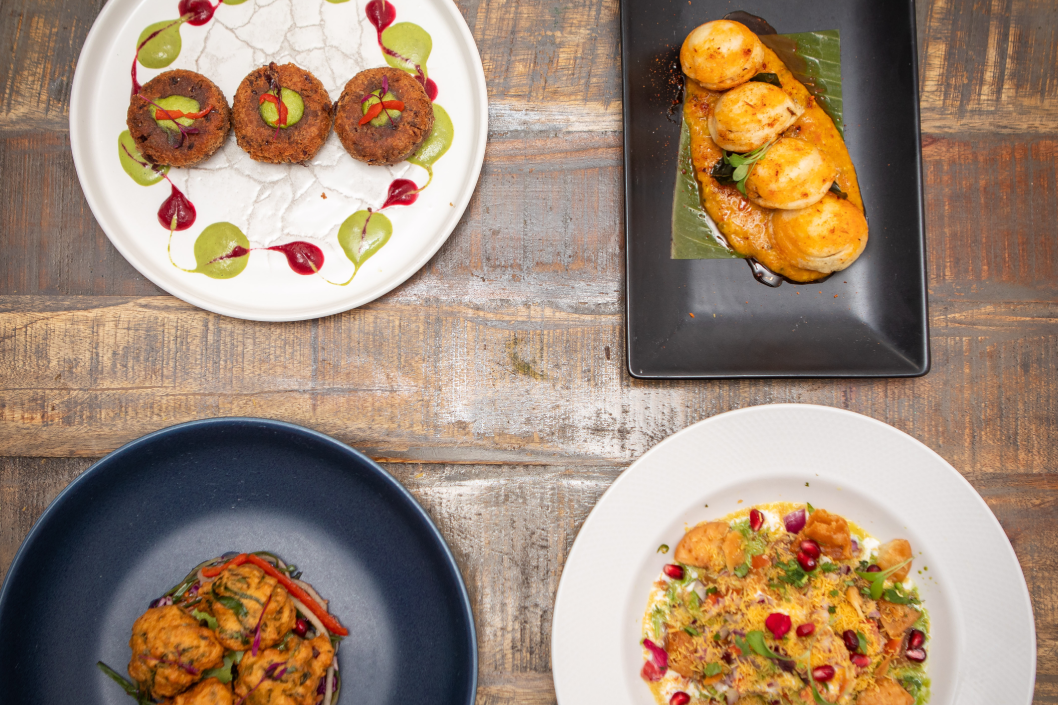 Selection of delicious authentic Indian dishes from Dalvee Restaurant Poulton